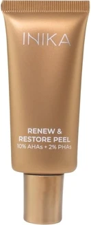 Пилинг с AHA и PHA кислотами и натуральными отшелушивающими частицами Inika Renew & Restore