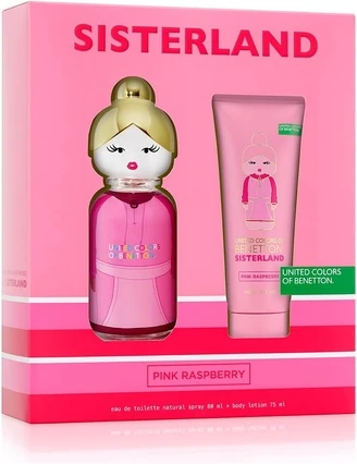 Набор в подарочной упаковке Eau de Toilette United Colors Of Benetton Sisterland Pink Raspberry