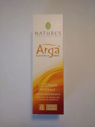 Дневной крем для лица Biosline Arga CC Face Cream Me/Dark