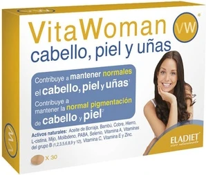 Витаминные таблетки Eladiet Vitawoman для волос, кожи и ногтей