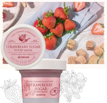 Смываемая маска для лица Skinfood Strawberry Sugar