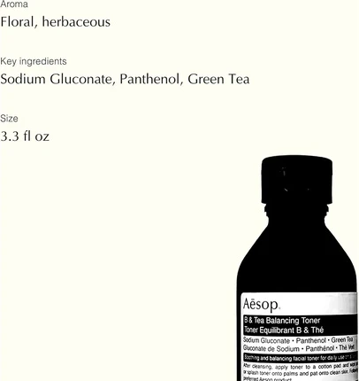 Тонер Aesop B & Tea Balancing