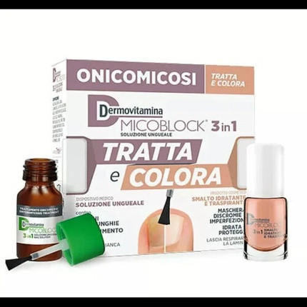 Средство для ногтей Dermovitamina Micoblock Лечение и Цвет