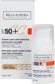 Крем против пигментных пятен Bella Aurora SPF50 Светлый тон