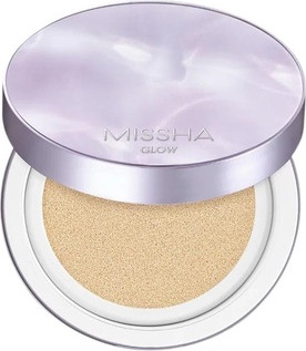 Стойкое тональное средство-кушон с эффектом сияния Foundation Missha Glow Layering Fit Cushion Creamy Illuminating Foundation