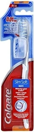 Зубная щетка Colgate Super Slim Soft с щетиной 0.01мм с белым кончиком