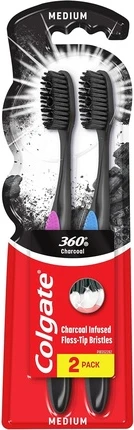 Зубная щетка Colgate 360 Black Medium