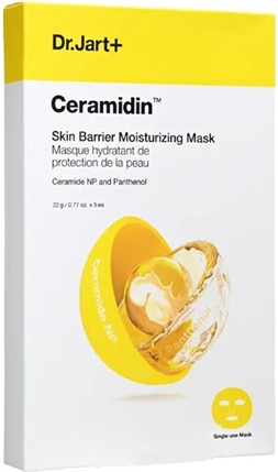 Увлажняющая и укрепляющая тканевая маска для лица Dr Jart Ceramidin