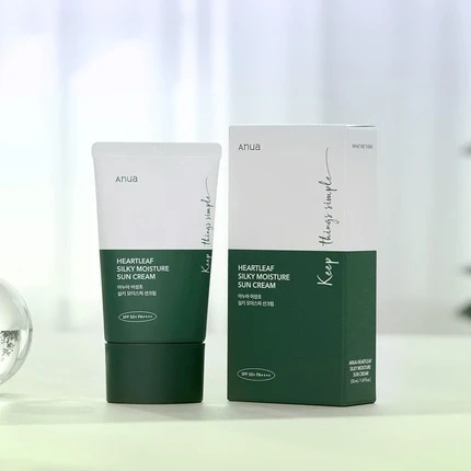 Солнцезащитный крем Anua Heartleaf Silky Moisture Sunscreen
