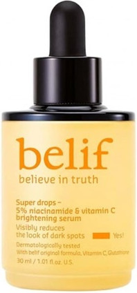 Витаминная сыворотка Belif Super Drops 5% Ниацинамид и Витамин С для сияния