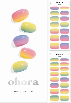 Полуотвержденные гелевые накладки для ногтей Ohora N Pastel