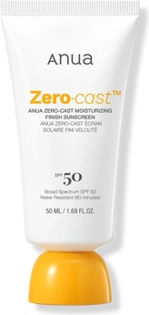 Солнцезащитный крем Anua Zerocast Увлажняющий финиш Солнцезащитный крем