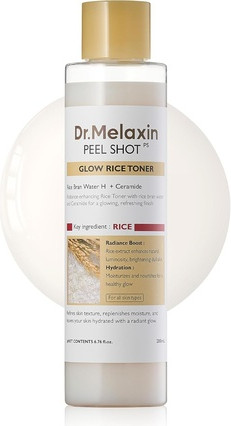 Тонер Dr. Melaxin Peel Shot Glowe Rice