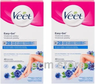 Восковые полоски Veet Easy-Gel Sensitive Skin