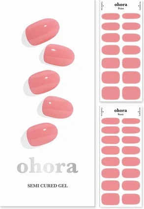 Полуотвержденные гелевые накладки для ногтей Ohora N Cream Glow