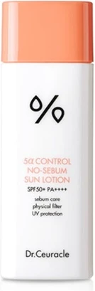 Солнцезащитный лосьон Dr Ceuracle 5 Control No-Sebum