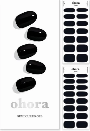 Полуотвержденные гелевые накладки для ногтей Ohora Onyx