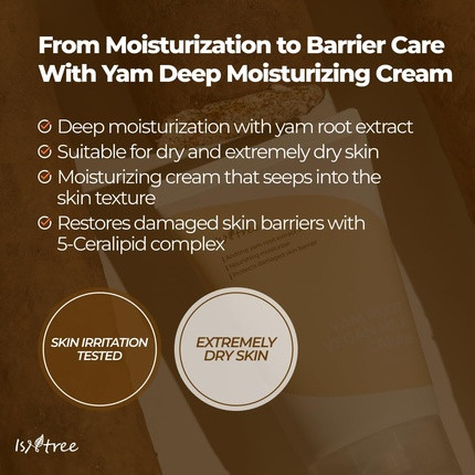 Увлажняющий крем для лица Isntree Yam Root Vegan Milk Cream