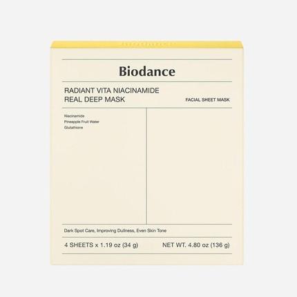 Маска Biodance Radiant Vita Niacinamide Real Deep Mask