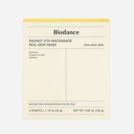 Маска Biodance Radiant Vita Niacinamide Real Deep Mask