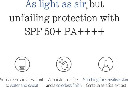 Солнцезащитный стик Pyunkang Yul Airy Sun Stick SPF 50+ PA++++ с невидимым покрытием