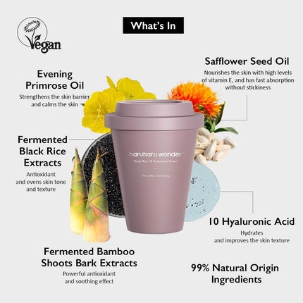 Крем для лица Haruharu Wonder Haruharu Wonder Black Rice 10 Hyaluronic Cream