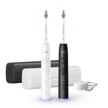 Электрическая зубная щетка Philips Sonicare White And Black Серия 6500