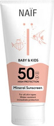 Минеральный солнцезащитный крем Naif Baby & Kids