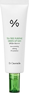 Солнцезащитный крем Dr Ceuracle Tinted Skin Sun Cream Spf 50 Tea Tree Purifine Green Up Sun