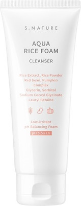 Очищающая пенка S.Nature Aqua Rice Foam Cleanser