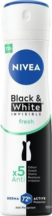 Antiperspirant Spray Nivea Invisible For Black & White Fresh