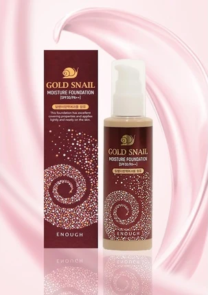 Тональная основа Enough Gold Snail Moisture Foundation SPF 30 PA