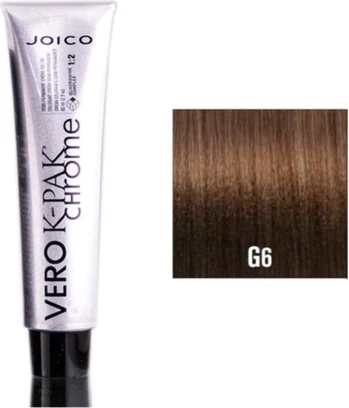Кремовая краска для волос полуперманентная Joico Vero K-Pak Chrome G6 Сандаловое дерево