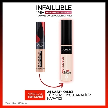 Concealer L'Oreal Professional Infallible 24h More Than Concealer Full Coverage Longwear