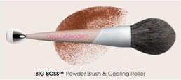 Кисть для пудры Beautyblender Big Boss Двусторонняя кисть для фиксации пудрой, компактной пудрой, бронзером и не только с охлаждающим роликом от припухлостей для успокоения кожи