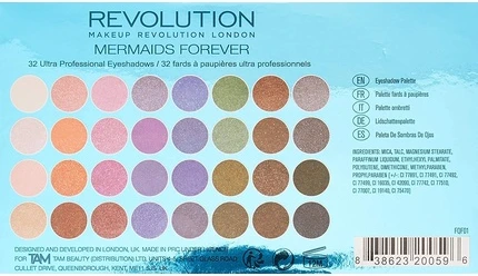 Палетка теней для век Makeup Revolution Mermaids Forever