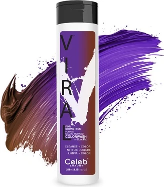Шампунь Celeb Luxury Celeb Luxury Purple Hair Color Depositing Colorwash Shampoo для брюнеток
