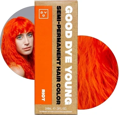 Краска для волос Good Dye Young Полуперманентная Веганская и Этичная Оранжевая Краска для Волос
