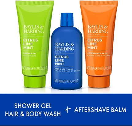 Набор для душа Trio Set Baylis & Harding Citrus Lime & Mint