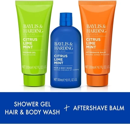 Набор для душа Trio Set Baylis & Harding Citrus Lime & Mint