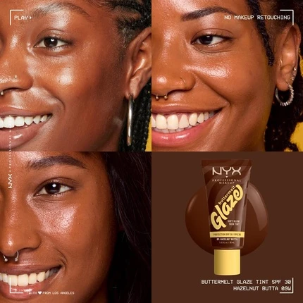 Тинт для лица Skin Tint NYX Professional Makeup Buttermelt Glaze Soft Glow Skin Tint с SPF 30