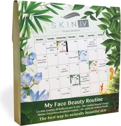 Маска для сияния кожи IV Korean My Face Beauty Routine Kit Черные водоросли, Лотос, Бамбук и Пузырьковый Зеленый Чай