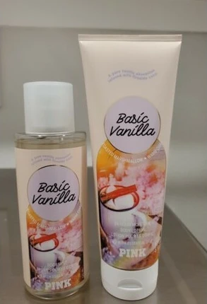 Набор спрея для тела и лосьона PINK by Victoria's Secret Basic Vanilla Toasted Marshmallow