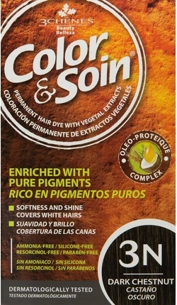 Permanent Color Care Les 3 Chenes Color & Soin Dark Chestnut 3N