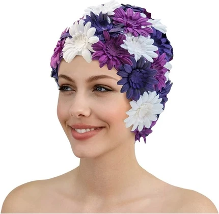 Шапочка для плавания Fashy Blossom