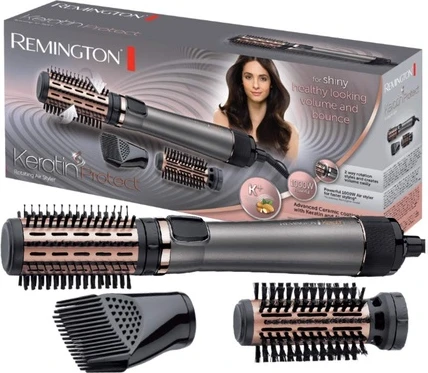 Горячая расческа-щетка Remington Keratin Protect с 3 насадками