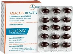Капсулы Ducray Anacaps Reactiv от реактивного выпадения волос