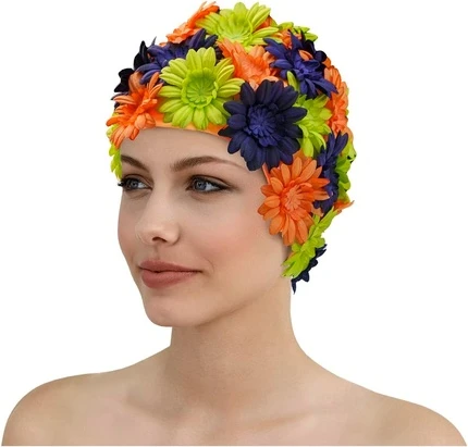Шапочка для плавания Fashy Blossom