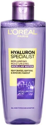Мицеллярная вода L'Oreal Professional для упругости и увлажнения с гиалуроновой кислотой, средство для снятия макияжа