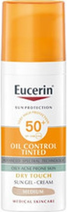 Гель-Крем Eucerin Sun Oil Control Tinted Face SPF50+ Medium